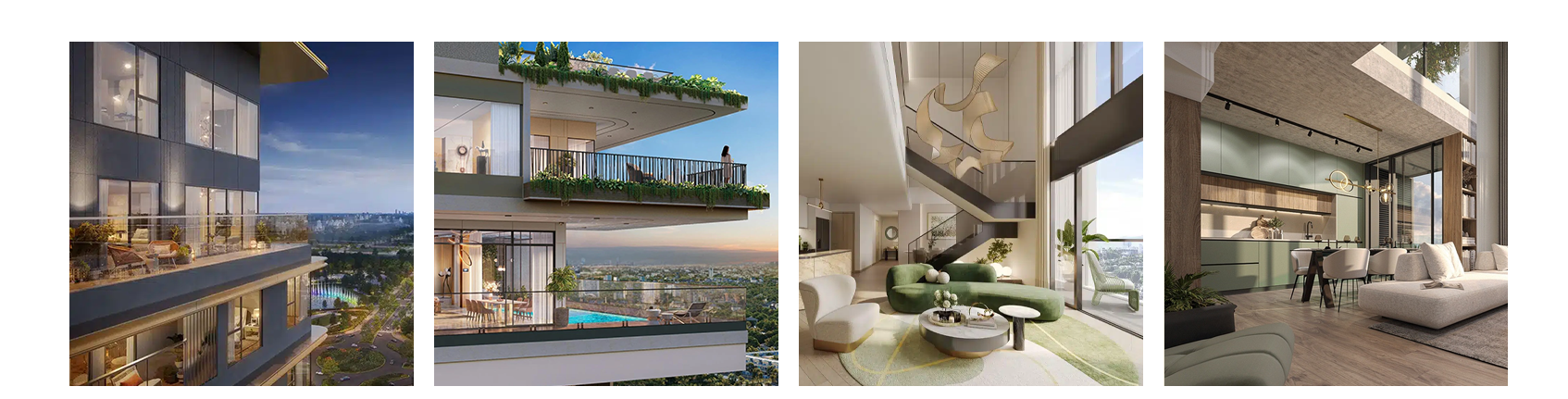 Phối cảnh căn hộ Duplex Penthouse mẫu LUMIÈRE Series